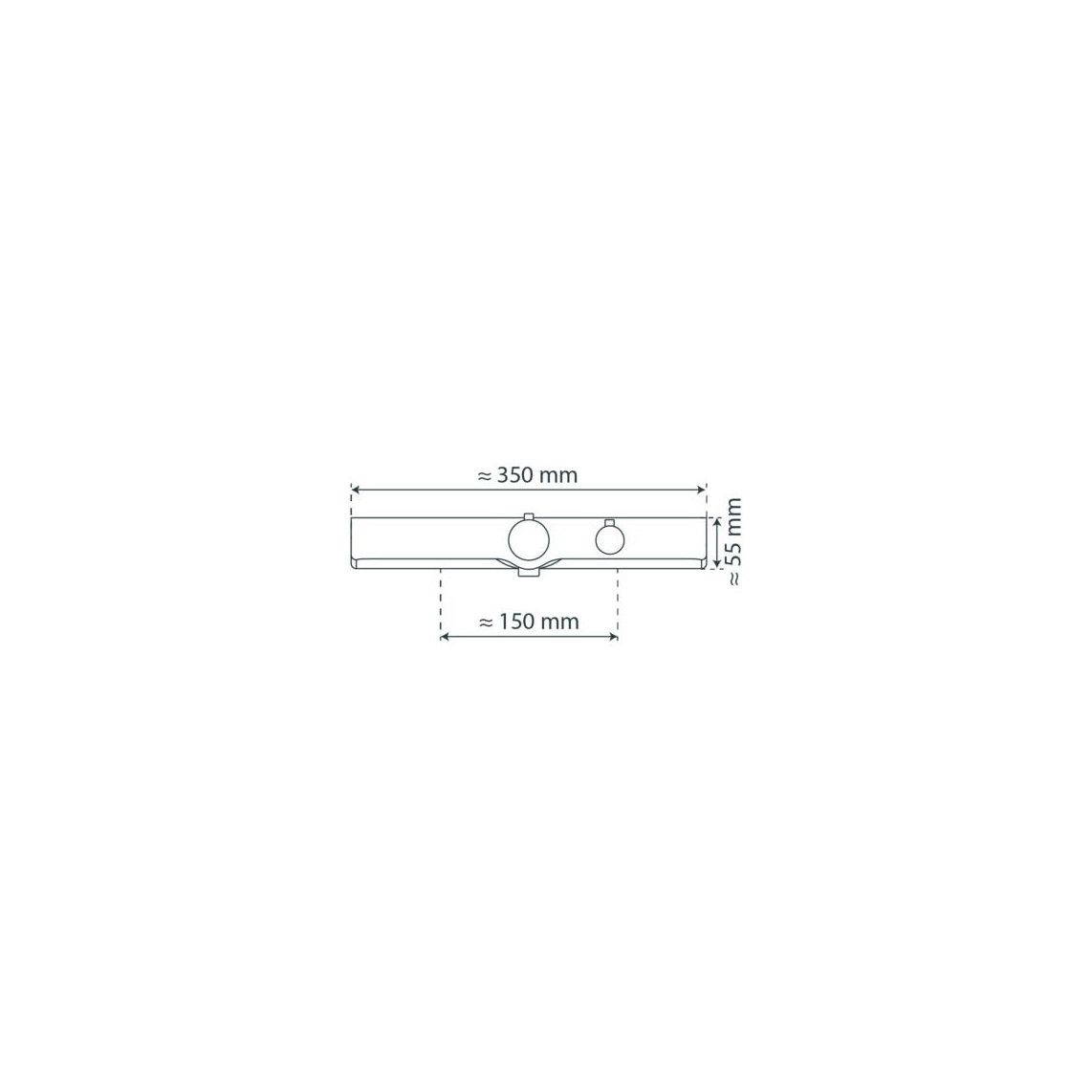 60535 OCEAN Mitigeur thermostatique de douche, chromé/blanc, avec tablette vue 11