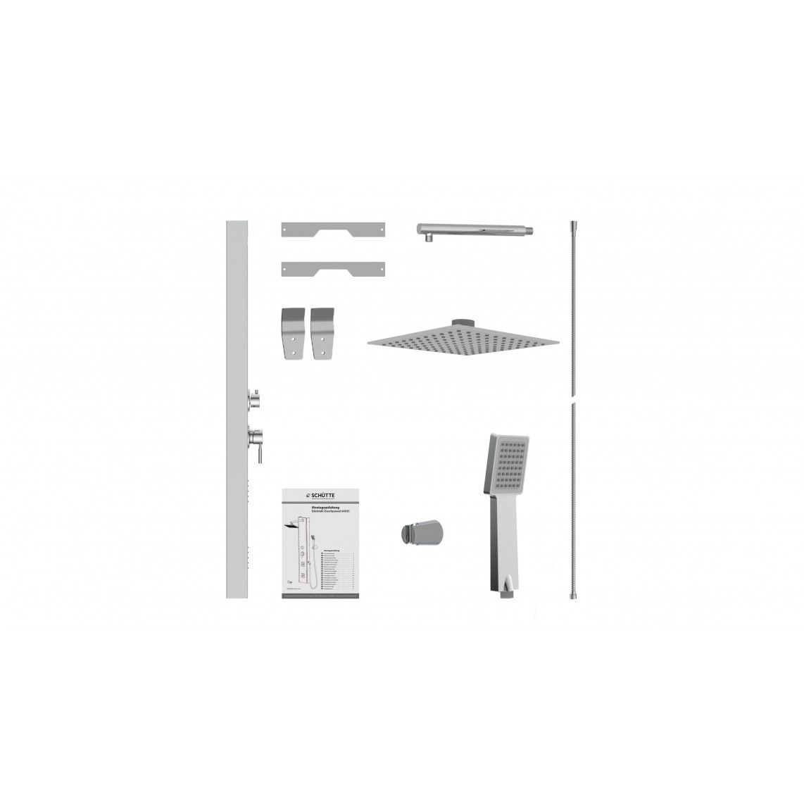 60035 TAHITI Shower panel, stainless steel vue 7