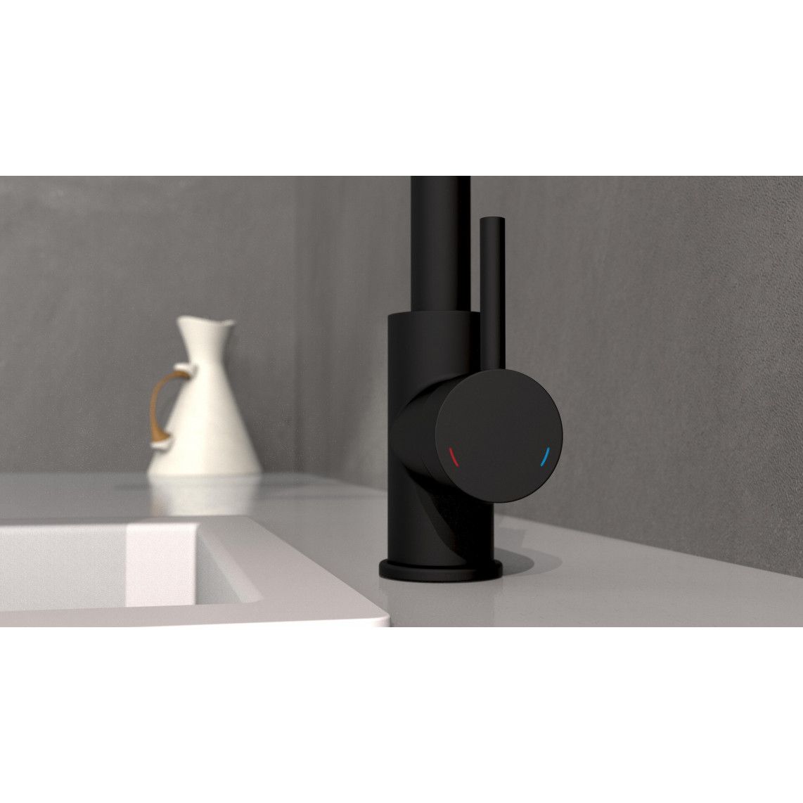 99760 VITAL Sensor sink mixer, black matt, with pull-out spout vue 9