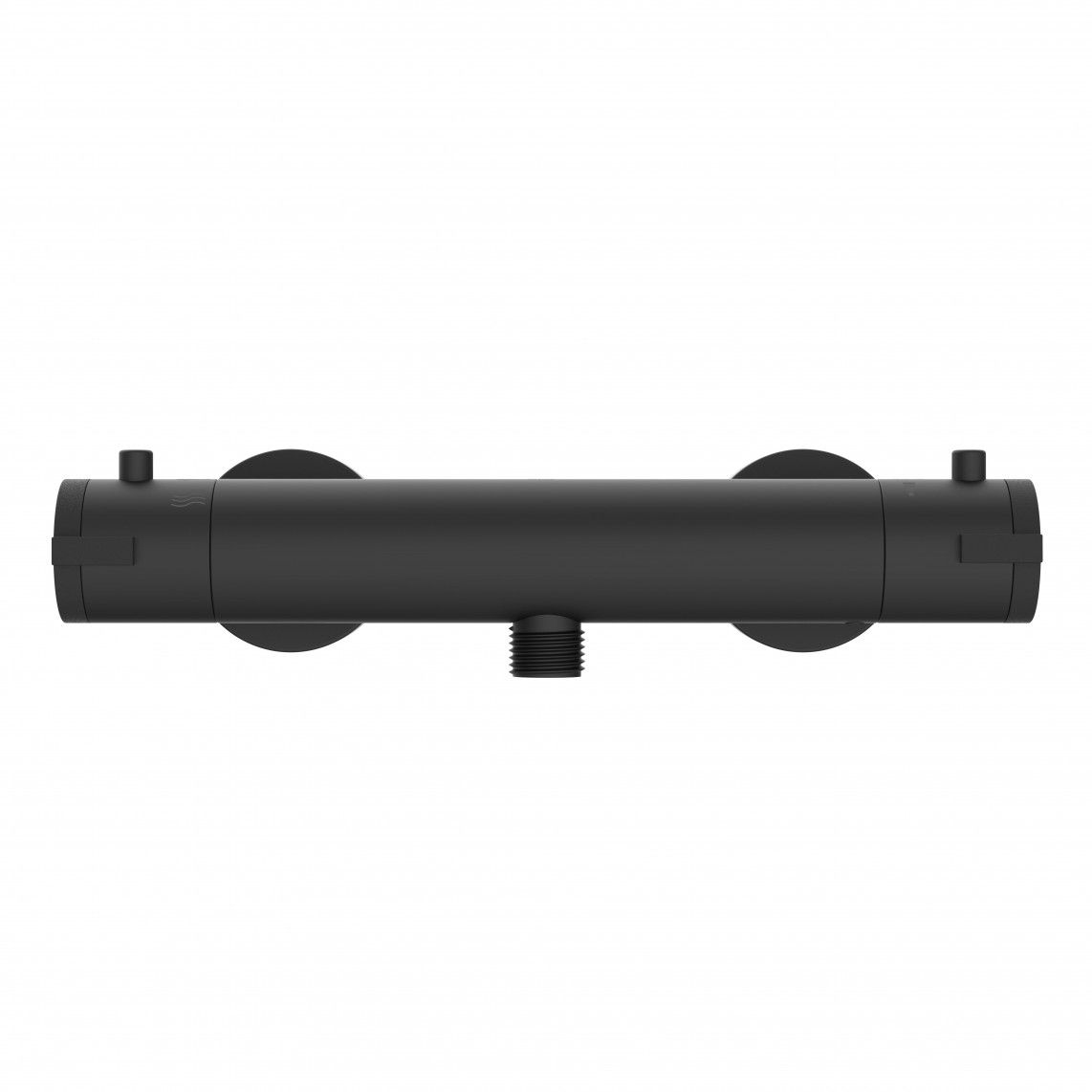 CLT168ACRBL CLAUDIO Thermostatic shower mixer, black matt vue 4