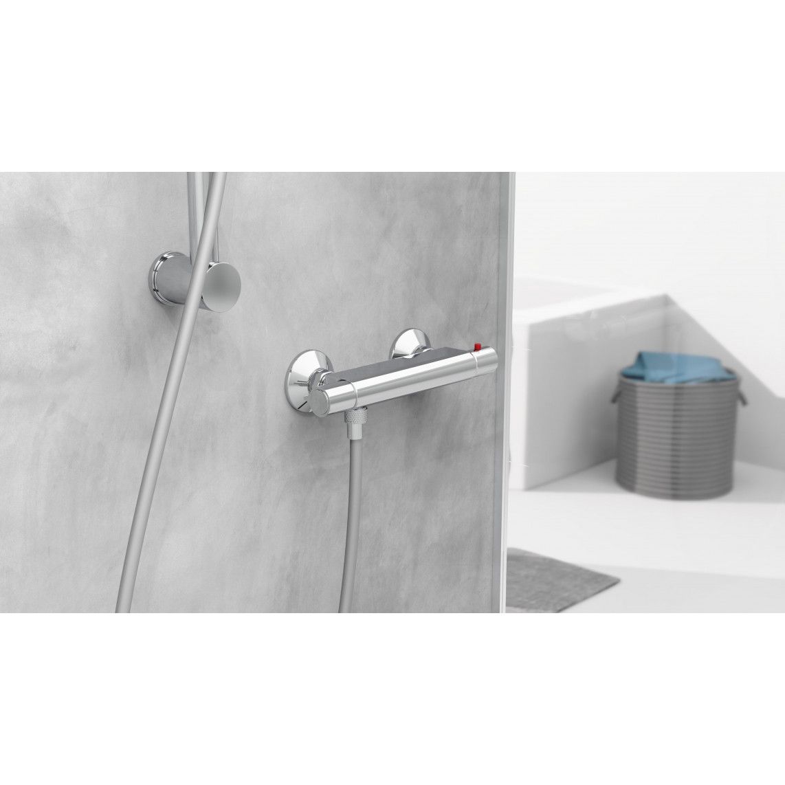 52445 VICO Thermostatic shower mixer, chrome vue 7
