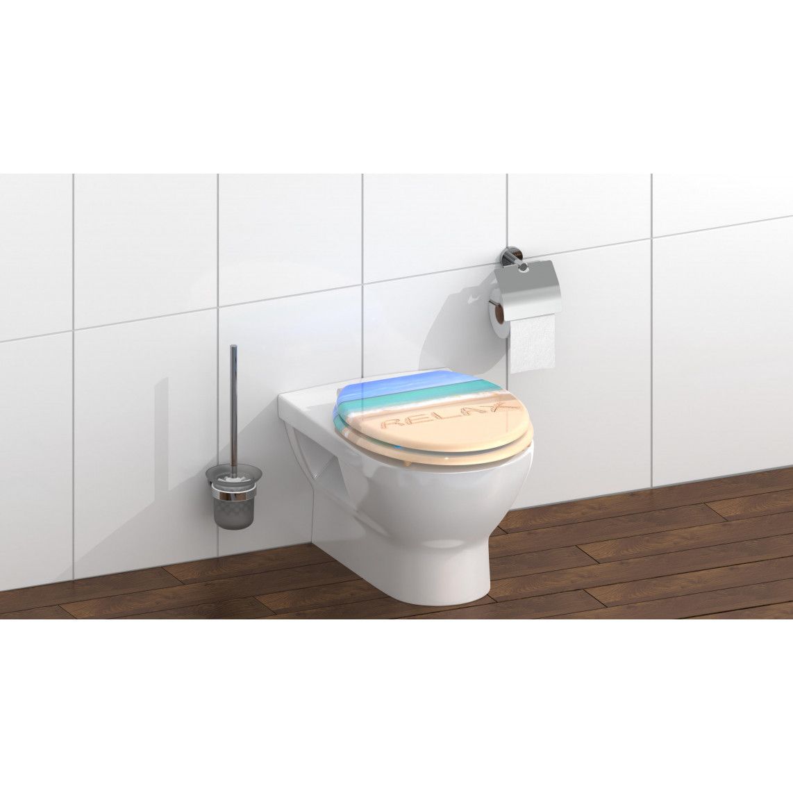 80131 abattant WC en MDF RELAX, avec frein de chute vue 8