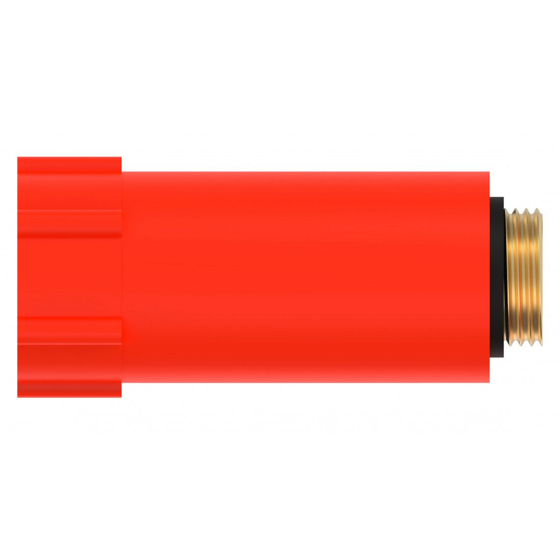 989135355 Construction plug, plastic, red, 1/2", with brass thread, not pressure resistant vue 2