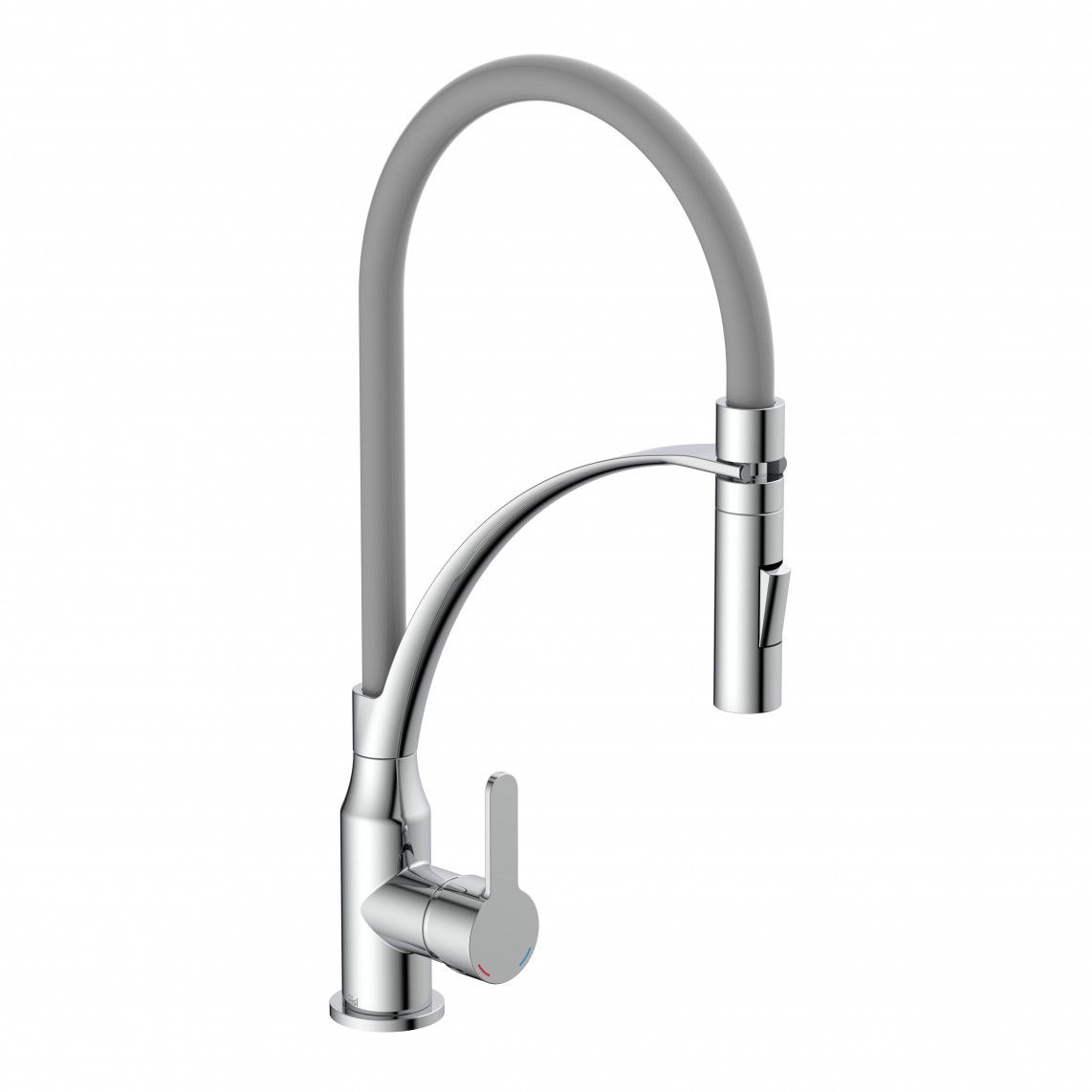 NI183CARCRB CARNEO Mitigeur évier, chromé/noir, avec flexible soft-touch vue 3