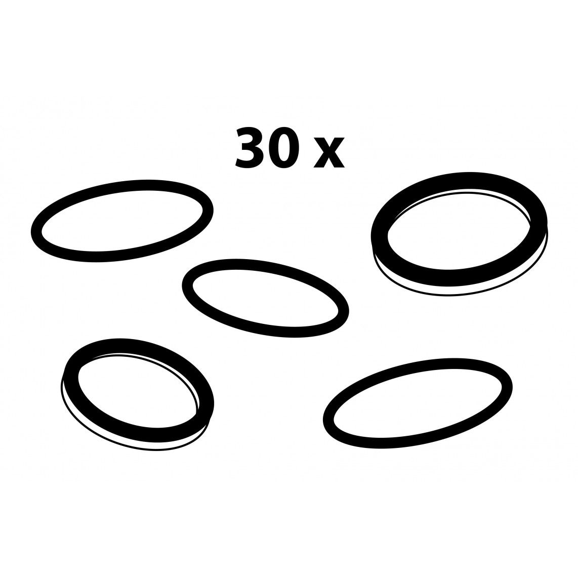 98697180 Gasket assortment, for house and yard (30x) vue 2