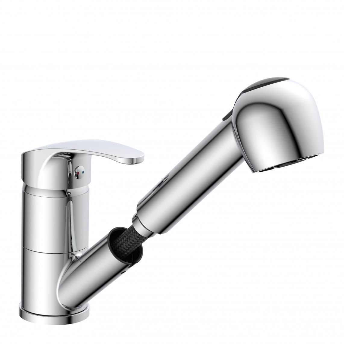 35670 DIZIANI Sink mixer, chrome, with pull-out sprayer vue 3