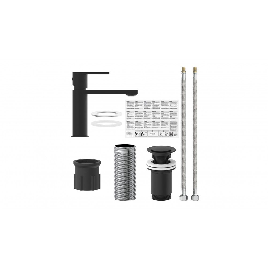 33016 MANHATTAN Mitigeur lavabo, noir mat vue 5