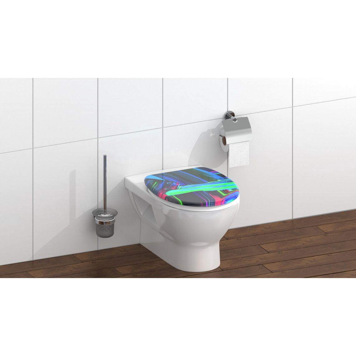 82191 abattant WC en Duroplast, NEON PAINT, avec frein de chute vue 8