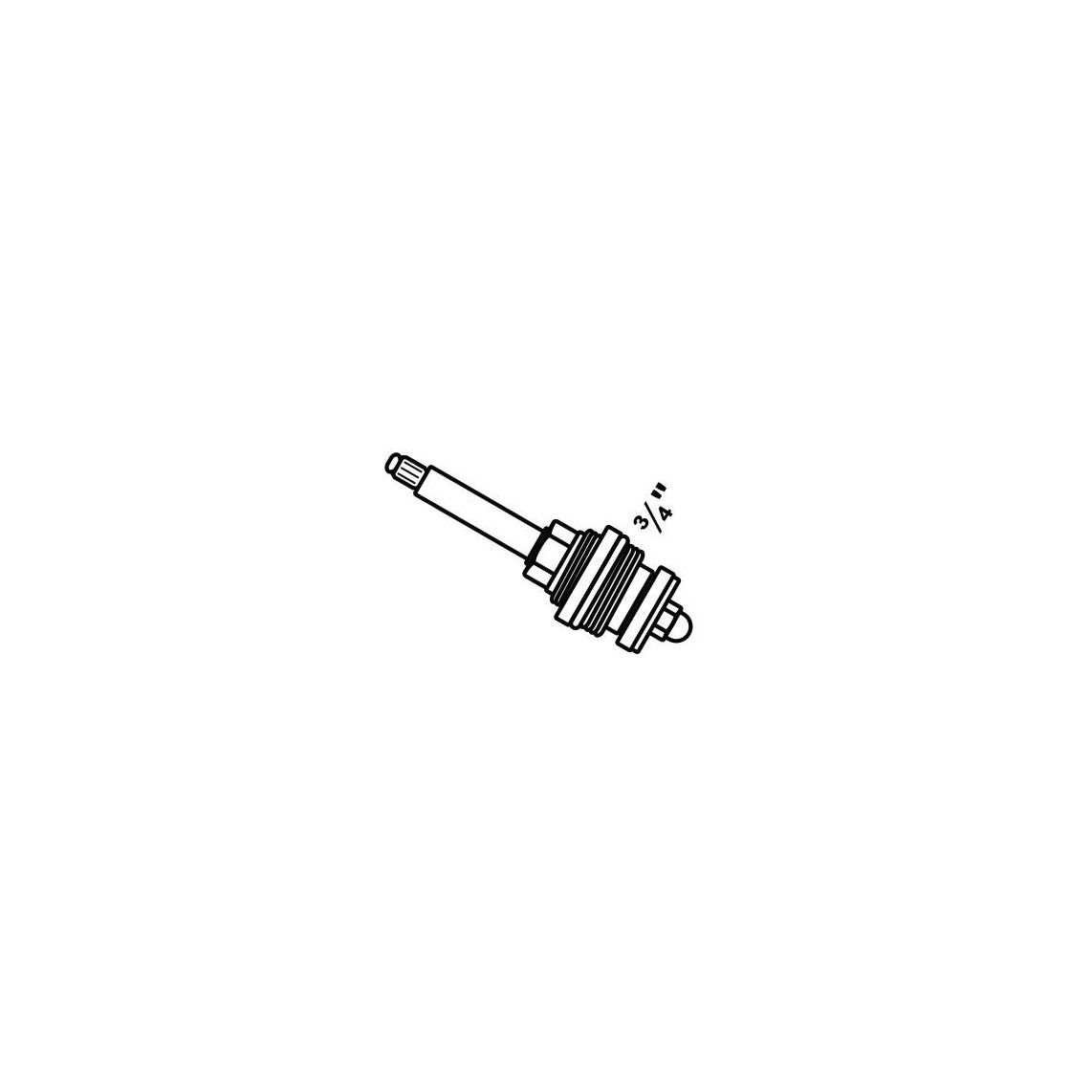 986525548 tête, pour vanne encastrée 3/4" vue 2