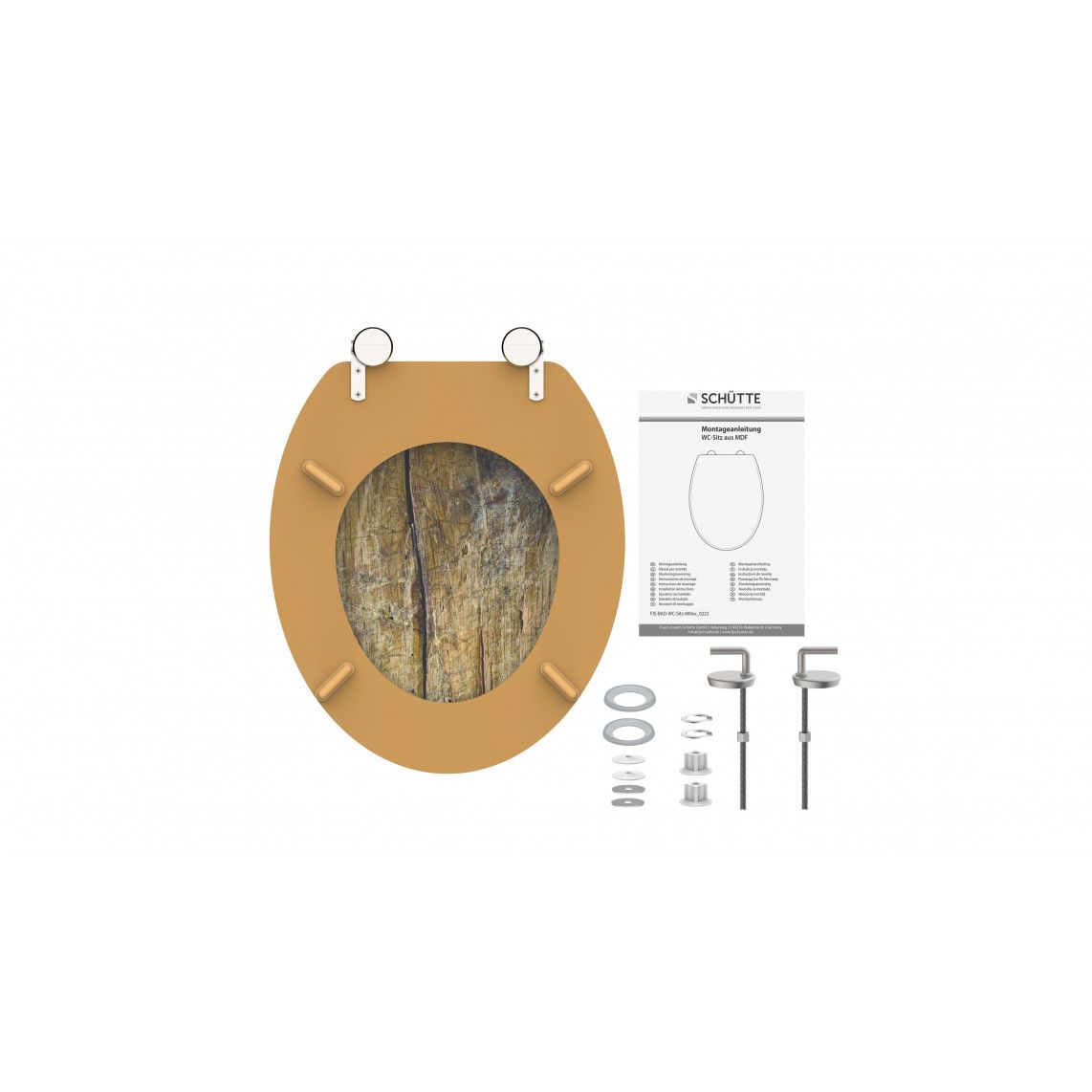 80024 MDF Toilet seat SOLID WOOD vue 7