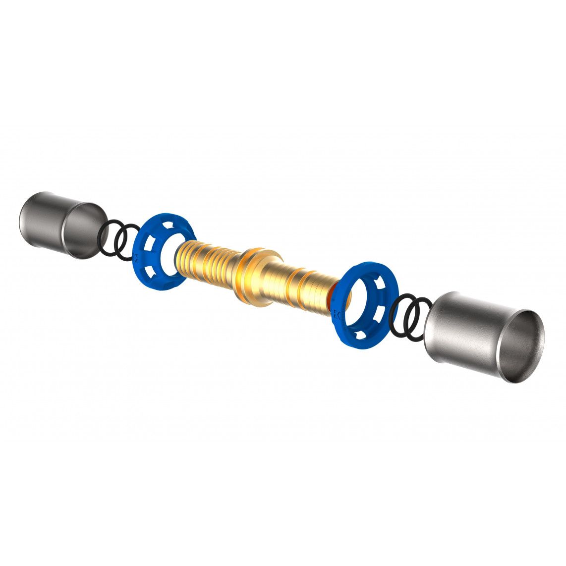 988710255 MS fitting, blanco, 20 mm, persfitting voor meerlagen buis vue 2