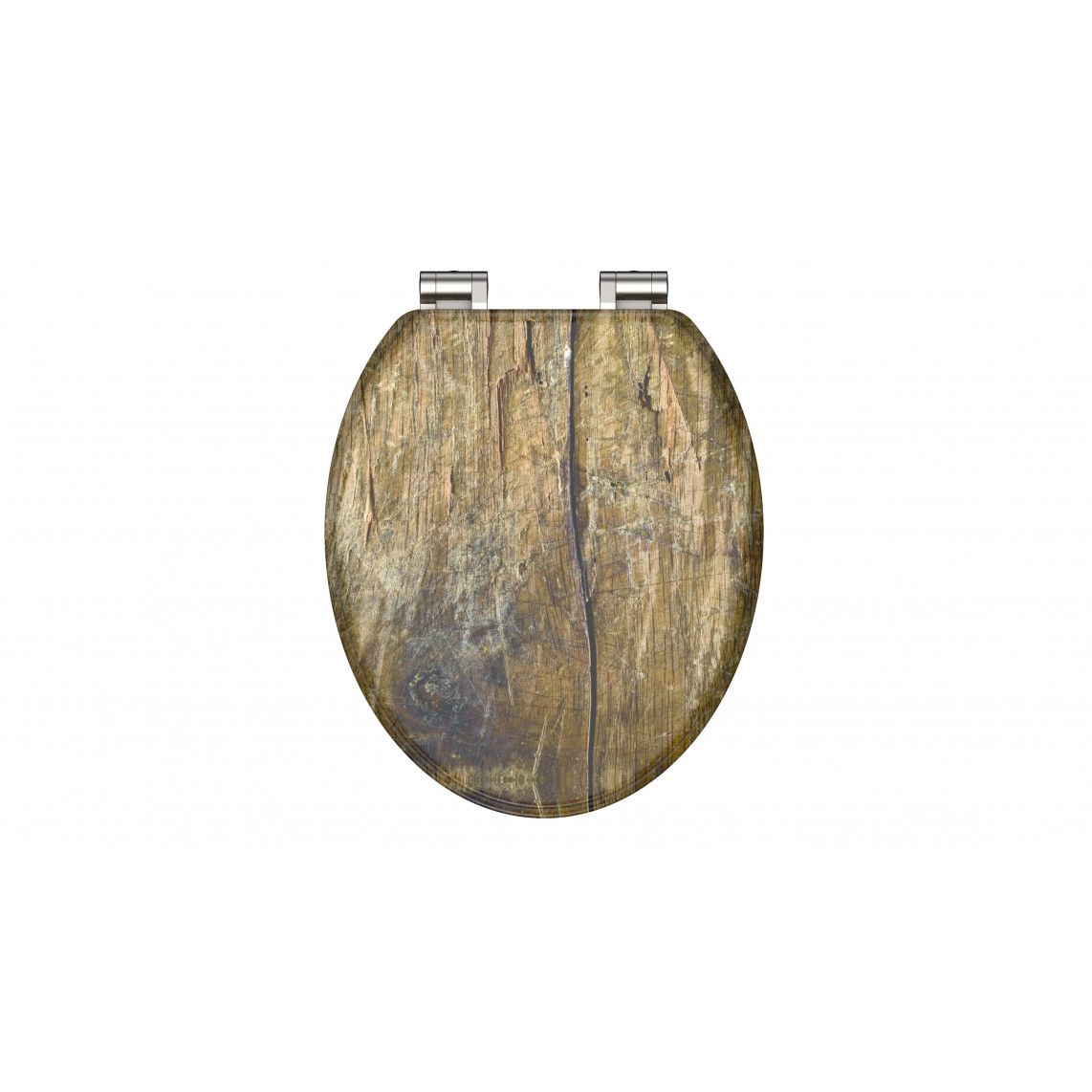 80124 MDF WC-zitting SOLID WOOD, met valrem vue 2