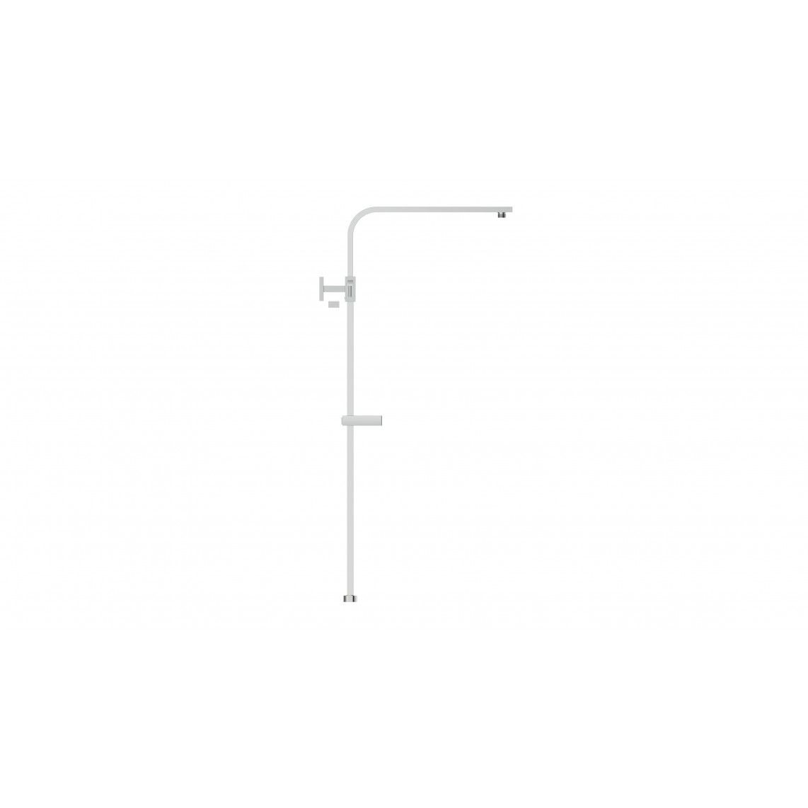 02264 Shower rail set, chrom, with wall holder and wall fixing, e.g. for 60530 vue 2