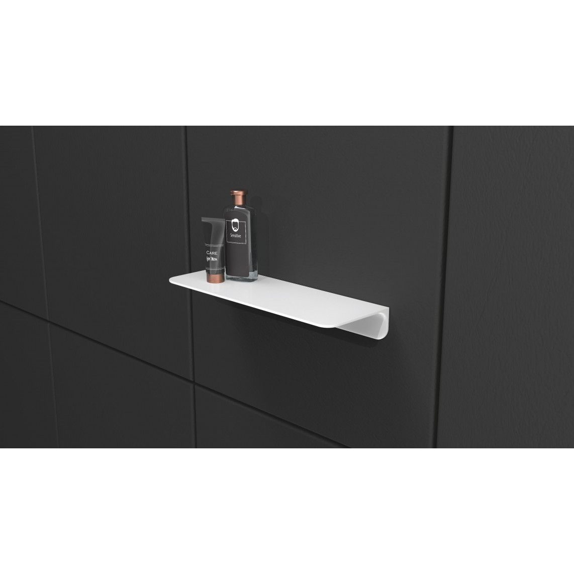 10500 Tablette de douche, blanc, à coller vue 9