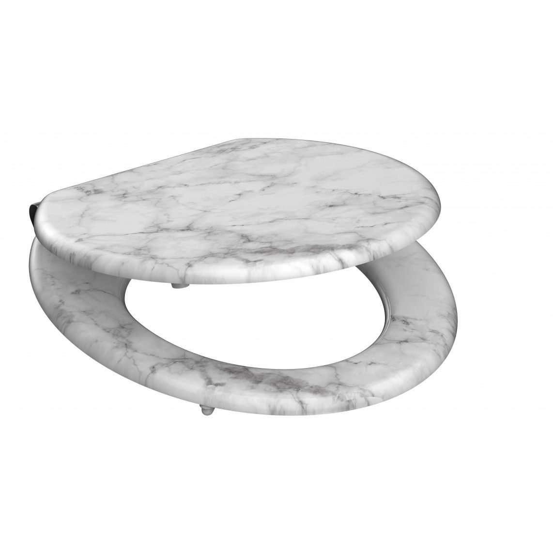 80194 abattant WC en MDF MARMOR STONE, avec frein de chute vue 3