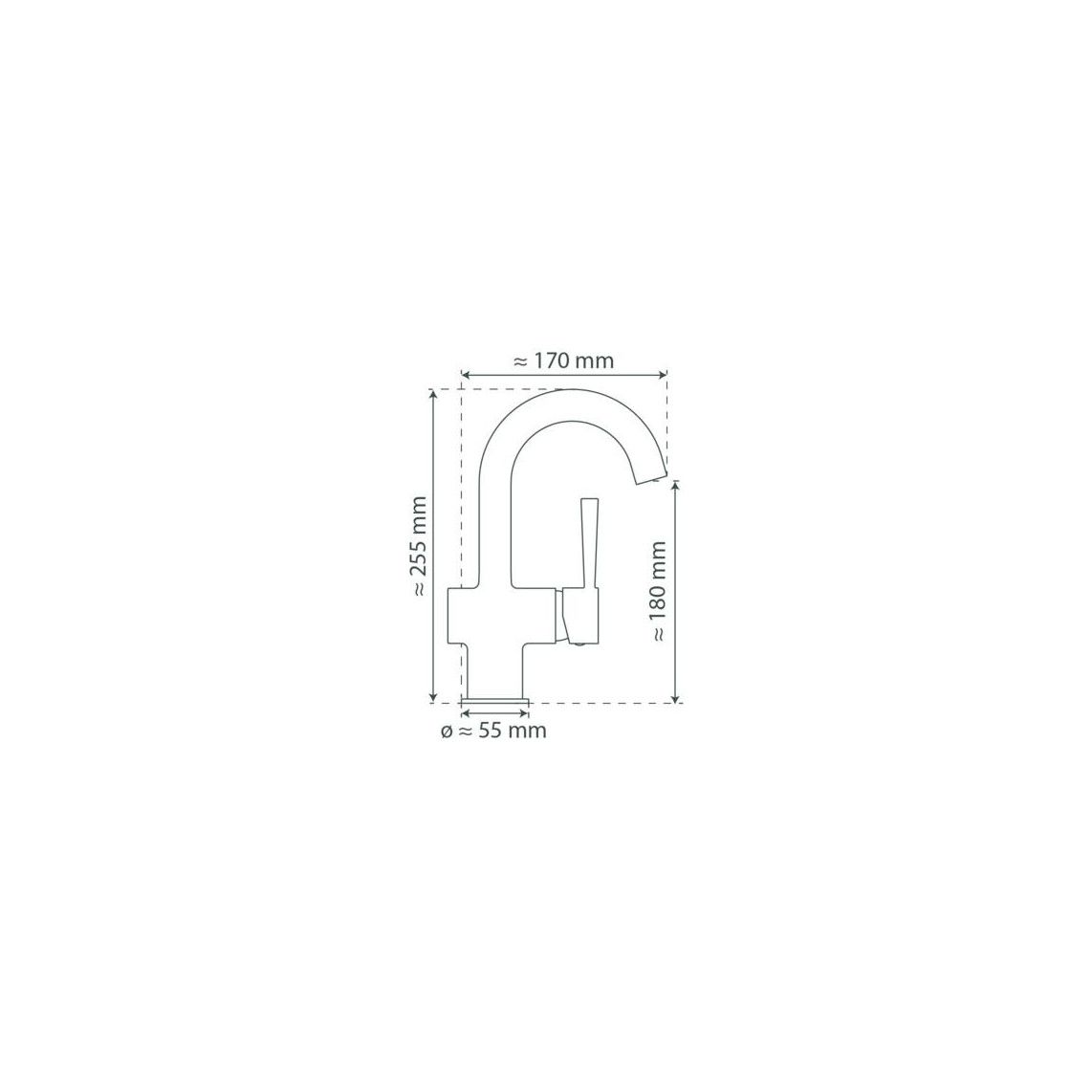 79010 CORNWALL Wastafelkraan, chroom vue 10