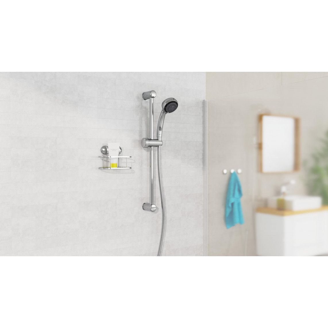 DX3004CSBPLUS VITAL Set barre de douche, chromé vue 5