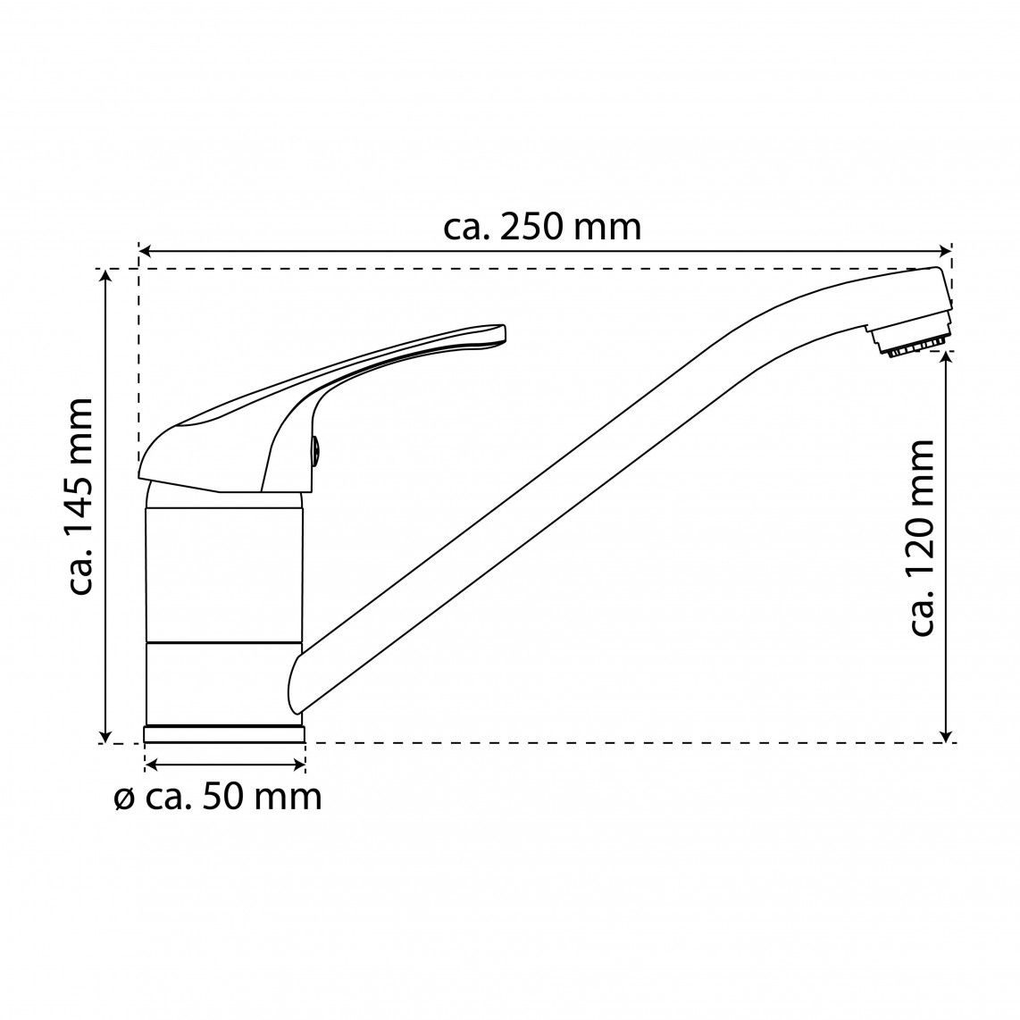 NI184CR GRANDE VITA CLASSIC Mitigeur évier basse pression, chromé vue 3