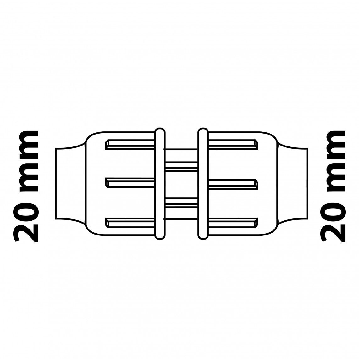 984841117 PP fitting, 20 mm, knelfitting voor tyleen/socarex vue 4