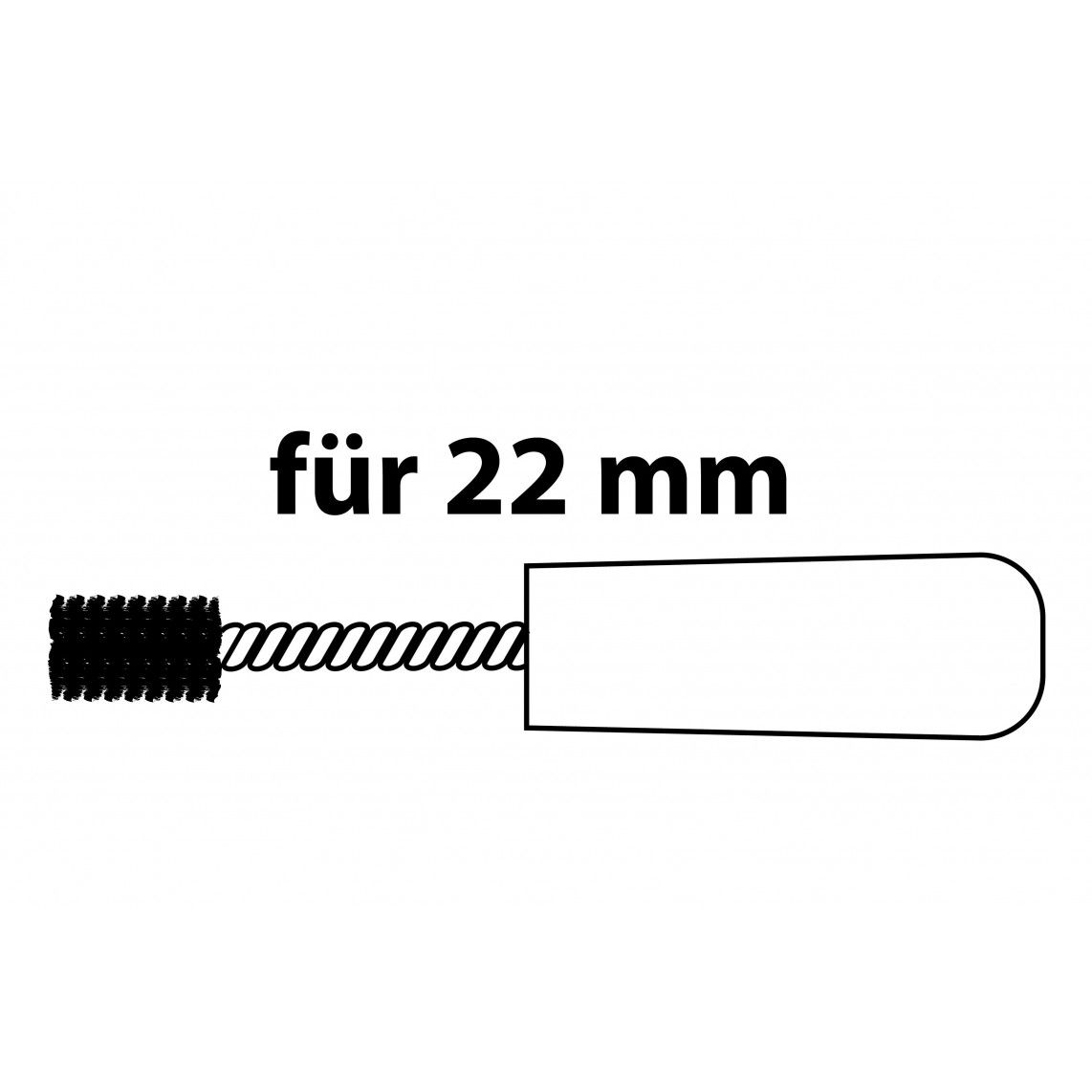 999052317 Reinigingsborstel voor binnenkant, 22 mm, voor koperen buizen vue 3