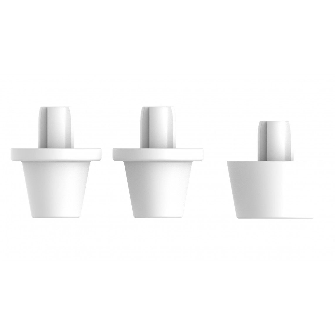 01990 Tampon pour abattant WC MDF, plastique Blanc pour EDAS01SC , EDSS01SC , EDBL01 ,80029... vue 2
