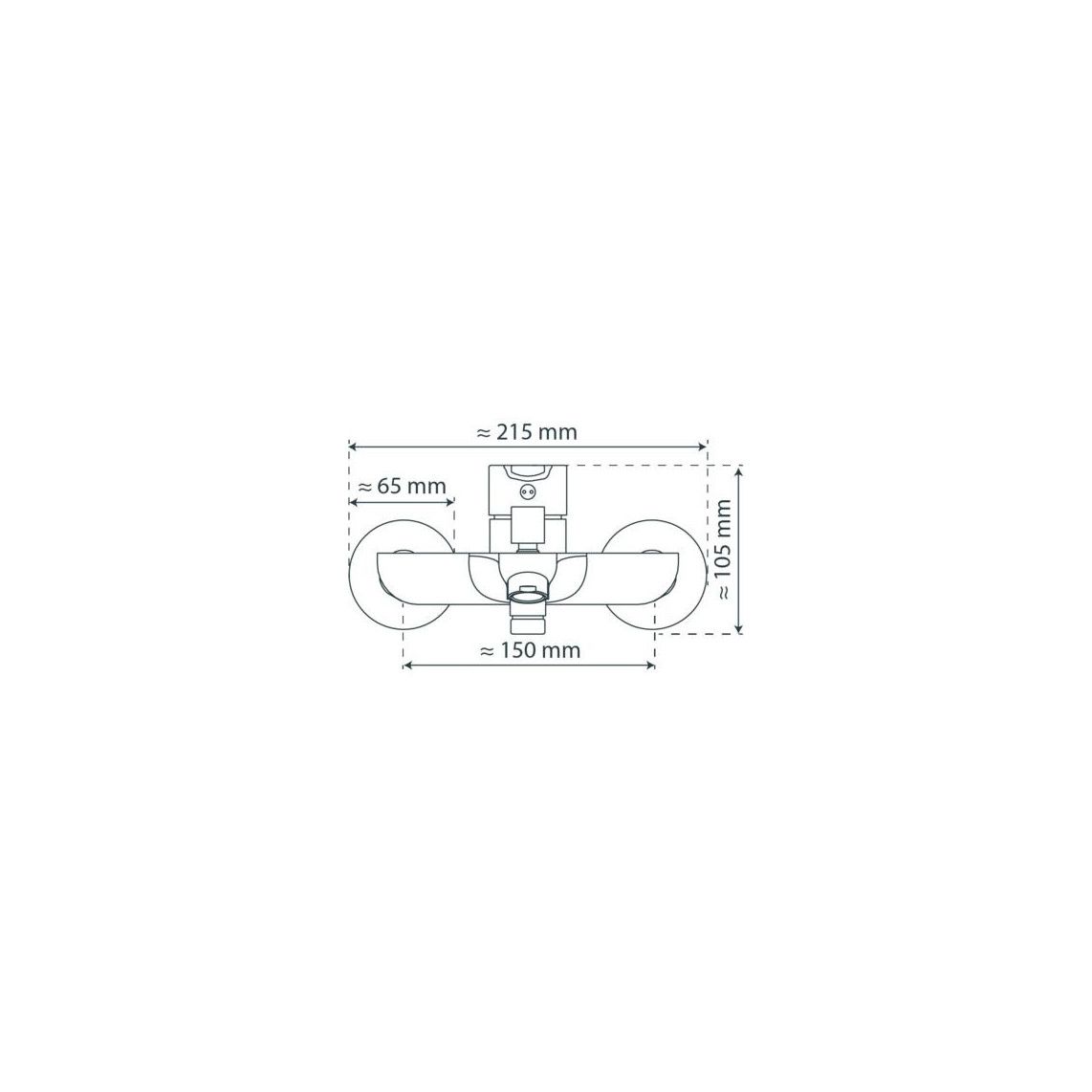 44306 DENVER Bathtub mixer, black matt vue 8
