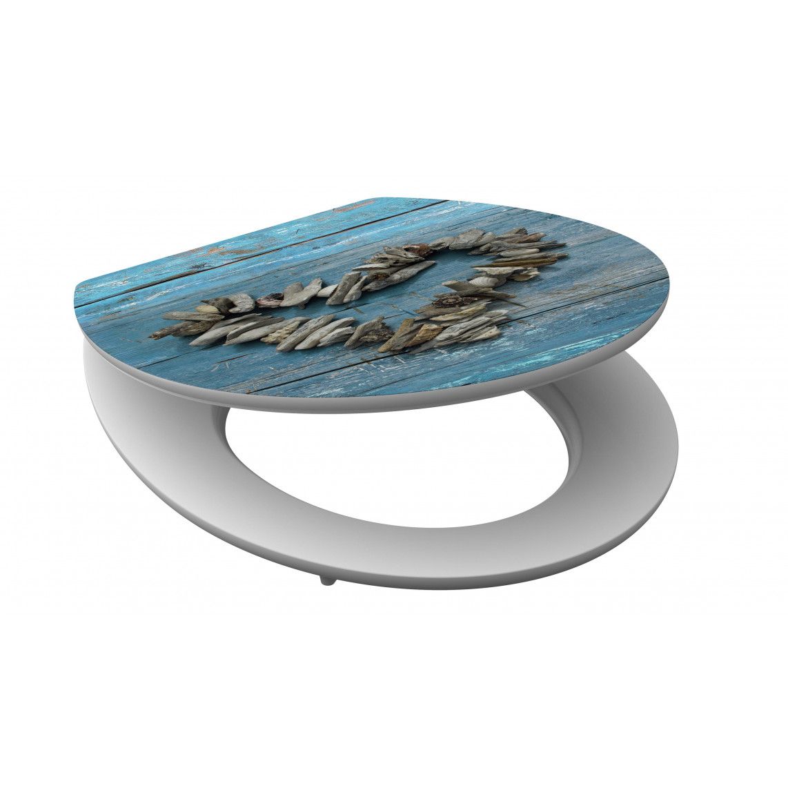 80540 MDF HG WC-zitting SHELL HEART, met valrem vue 3