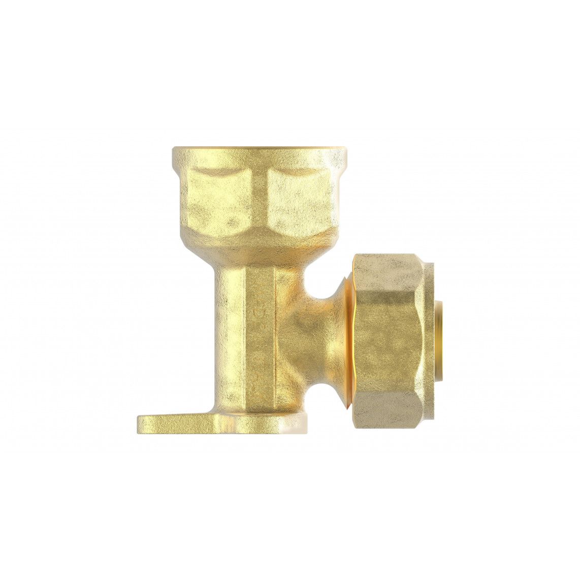 988909255 MS wandplaat, blanco, 16 mm x 3/4"BI, knelfitting voor meerlagen buis vue 2