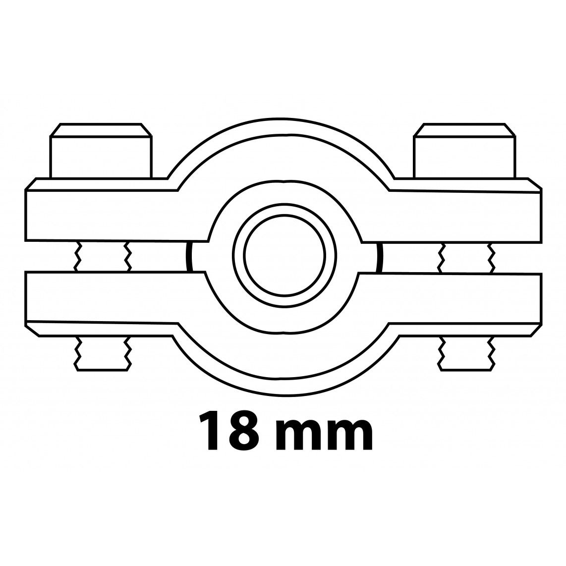 98940738 MS afdichtklem, blanco, voor 18 mm vue 2