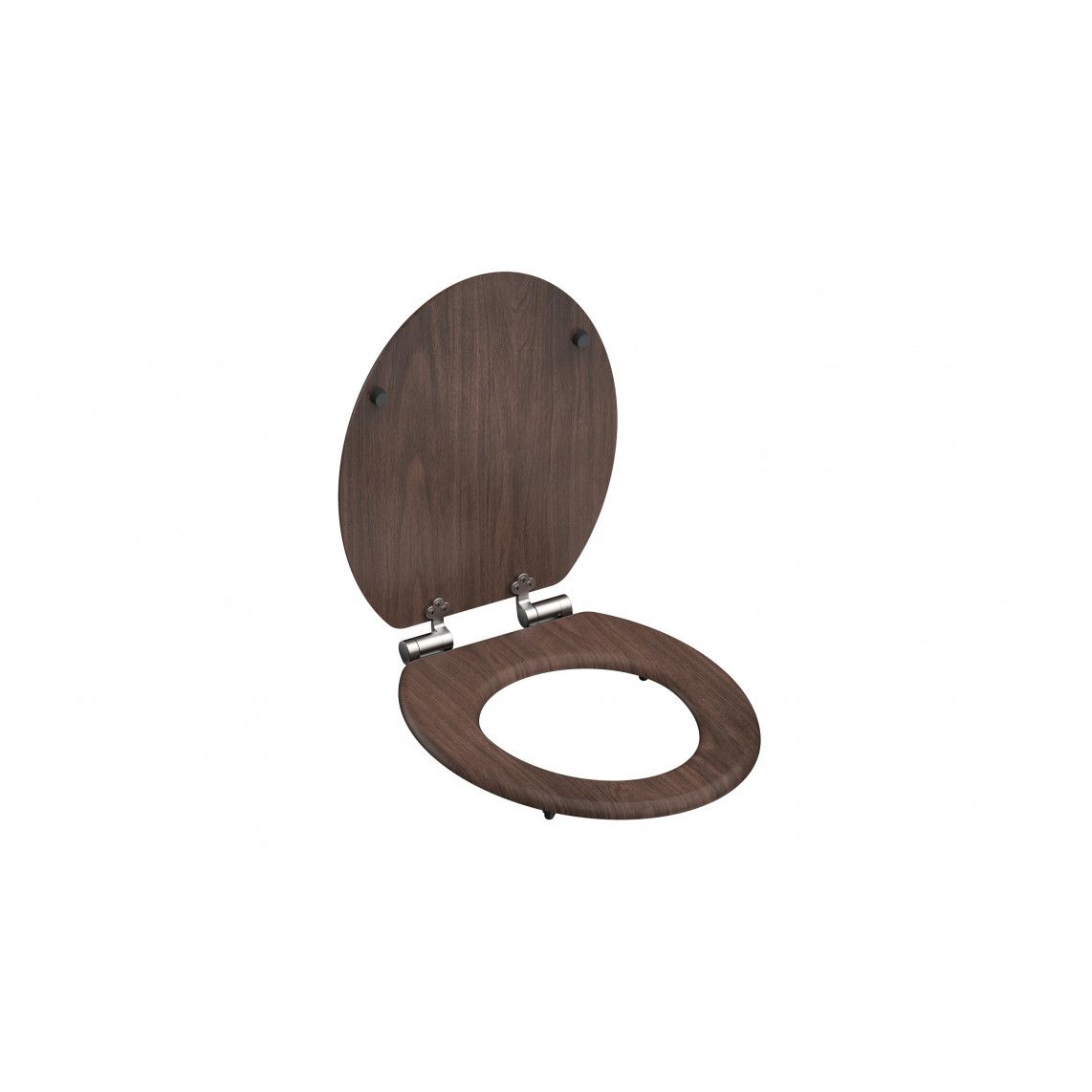80193 MDF WC-zitting DARK WOOD, met valrem vue 4