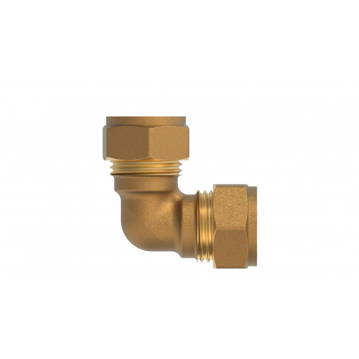 989451117 Brass angle 90°, brass, 12 mm, clamp fitting for copper pipe vue 2