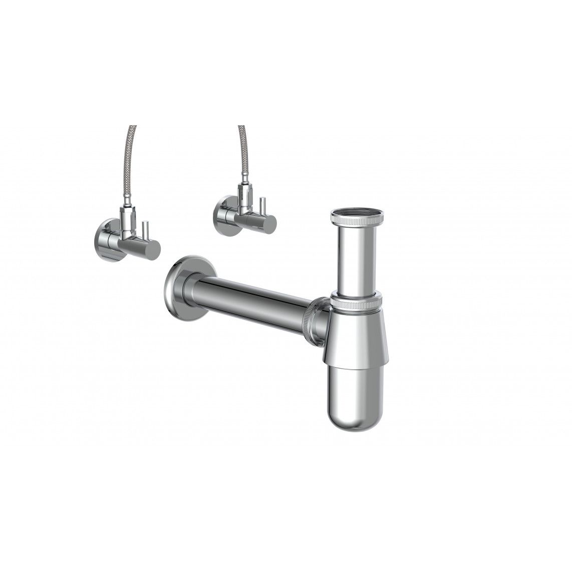 98803110 siphon à bouteille, chromé, 1 1/4" x 32 mm vue 2