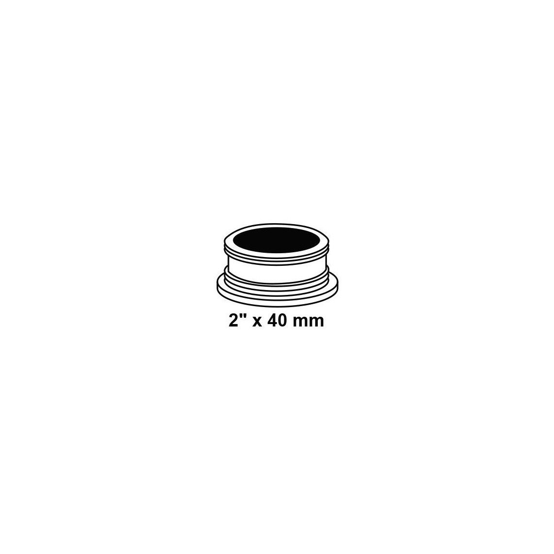 986714948 joint de siphon fileté, 2" x 40 mm, pour sortie de siphon vue 2