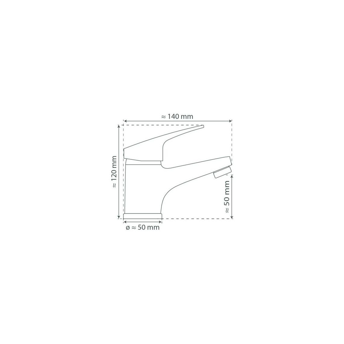 77410 PORTO Wash basin mixer, chrome vue 4