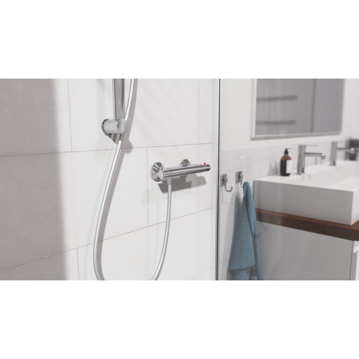 52445 VICO Thermostatic shower mixer, chrome vue 11