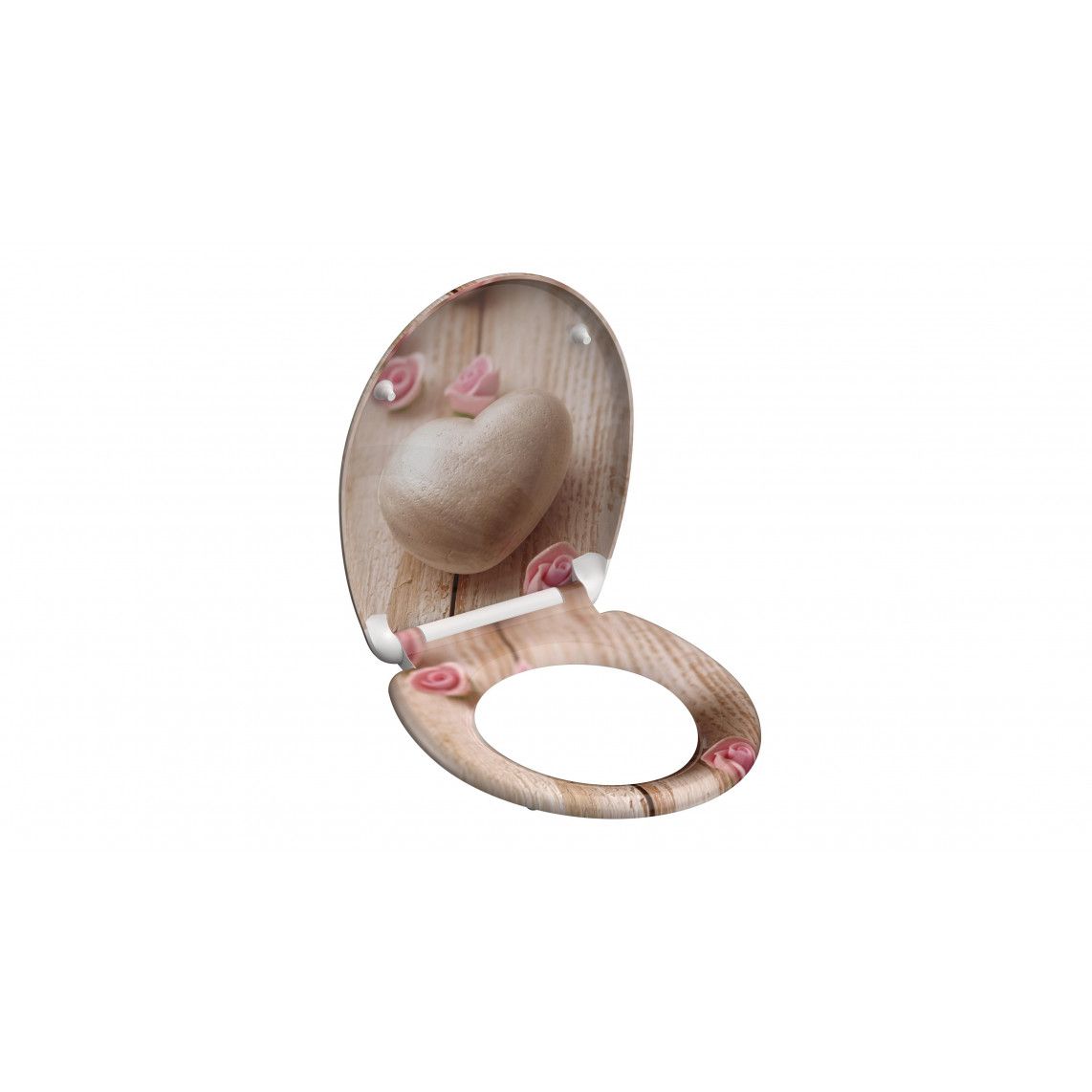82370 abattant WC en Duroplast ROMANTIC, avec frein de chute et déclipsable vue 3