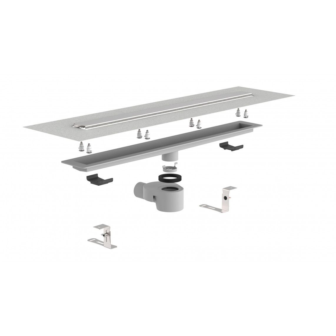 10025 Caniveau de douche, 800 mm, avec Couverture inox vue 4