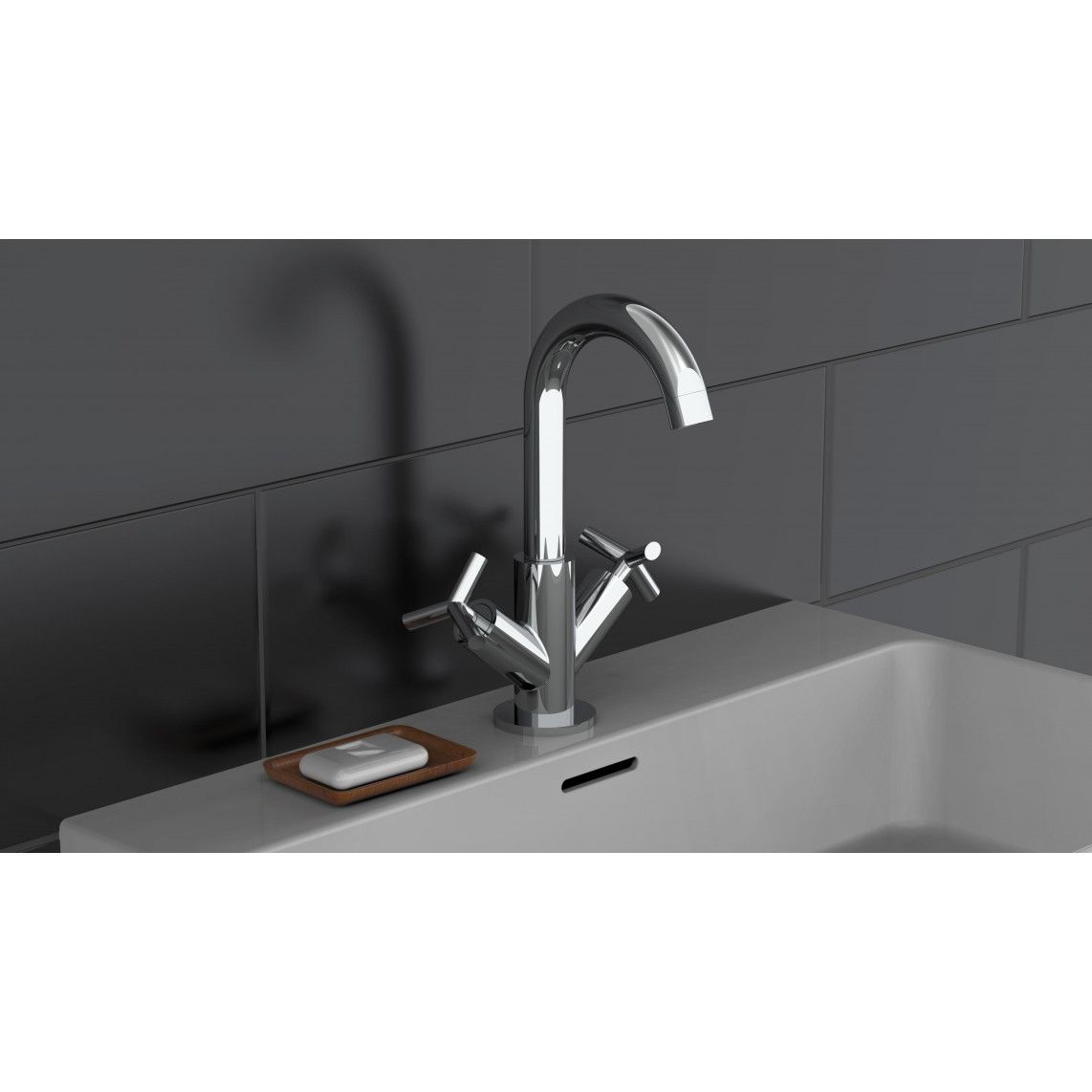 79210 ELIOT Wastafelkraan, chroom vue 5