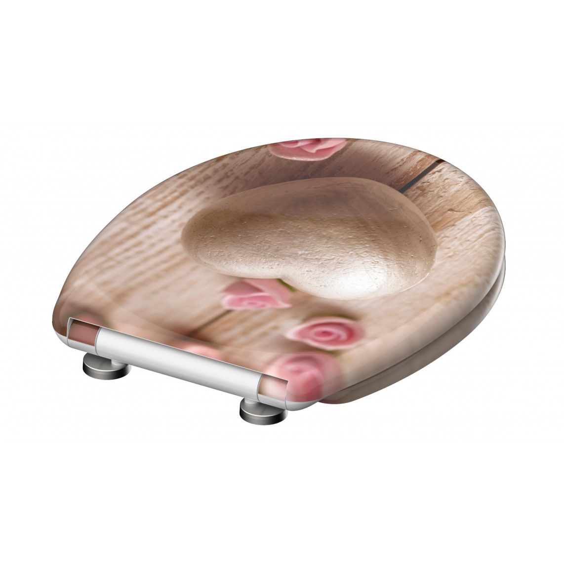 82370 abattant WC en Duroplast ROMANTIC, avec frein de chute et déclipsable vue 4