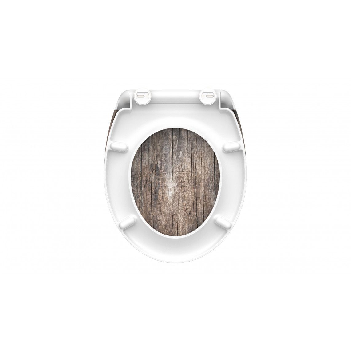 82368 abattant WC en Duroplast OLD WOOD, avec frein de chute et déclipsable vue 5