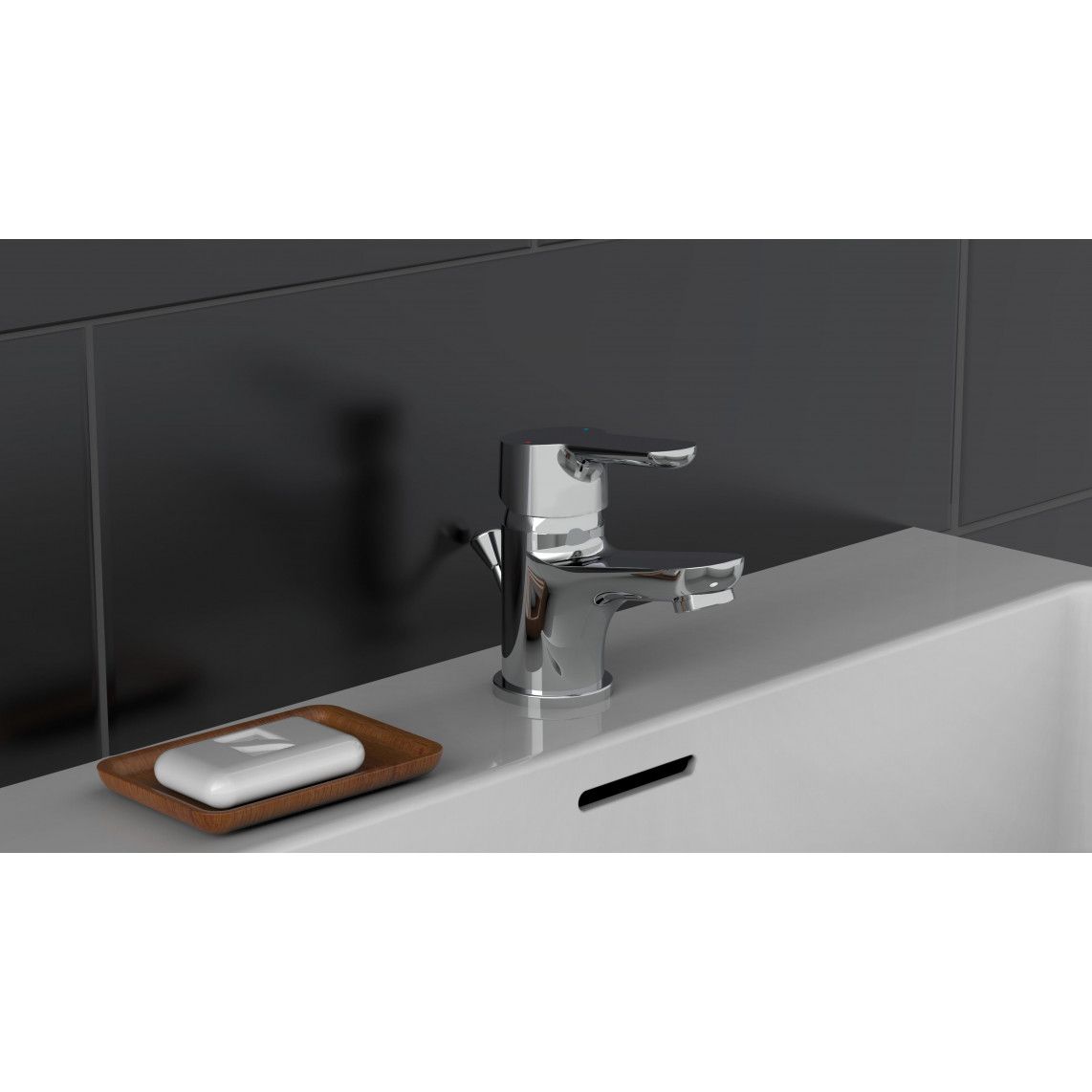 42100 VICO Mitigeur lavabo, chromé vue 3