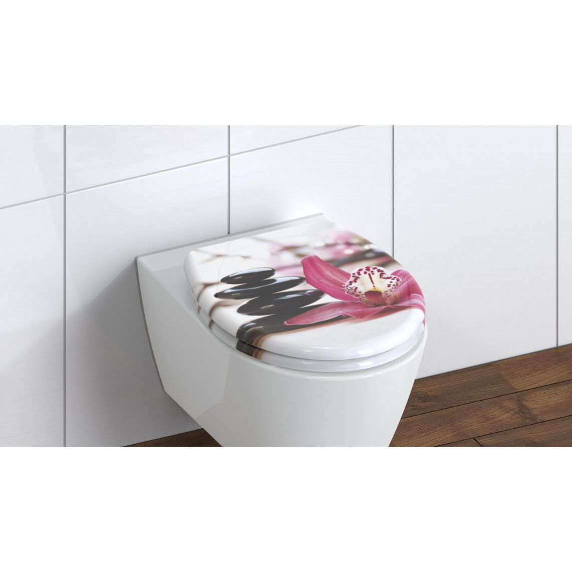 82376 Duroplast WC-zitting WELLYNESS, met valrem en afneembaar vue 7