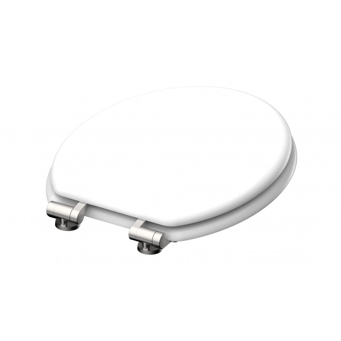 84100 abattant WC avec noyau en bois WHITE, avec frein de chute vue 6