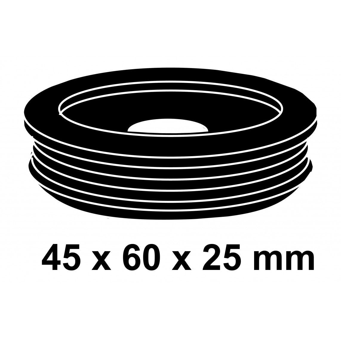 98027985 Valpijpsok, 45 x 60 x 25 mm, voor Geberit vue 2