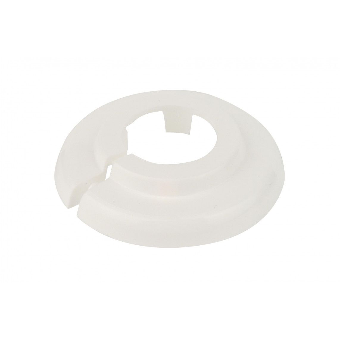 988237055 rosace PP pour chauffage, blanc, 18 x 10 mm, pour 3/8" (10x)