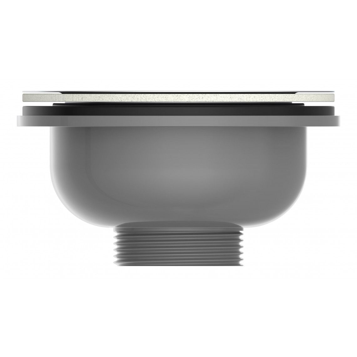 98835249 ECO-SAVE KS korfventiel, Grijs, 1 1/2"BU, RVS-ontruimingskelk en zeef Ø114 mm vue 2