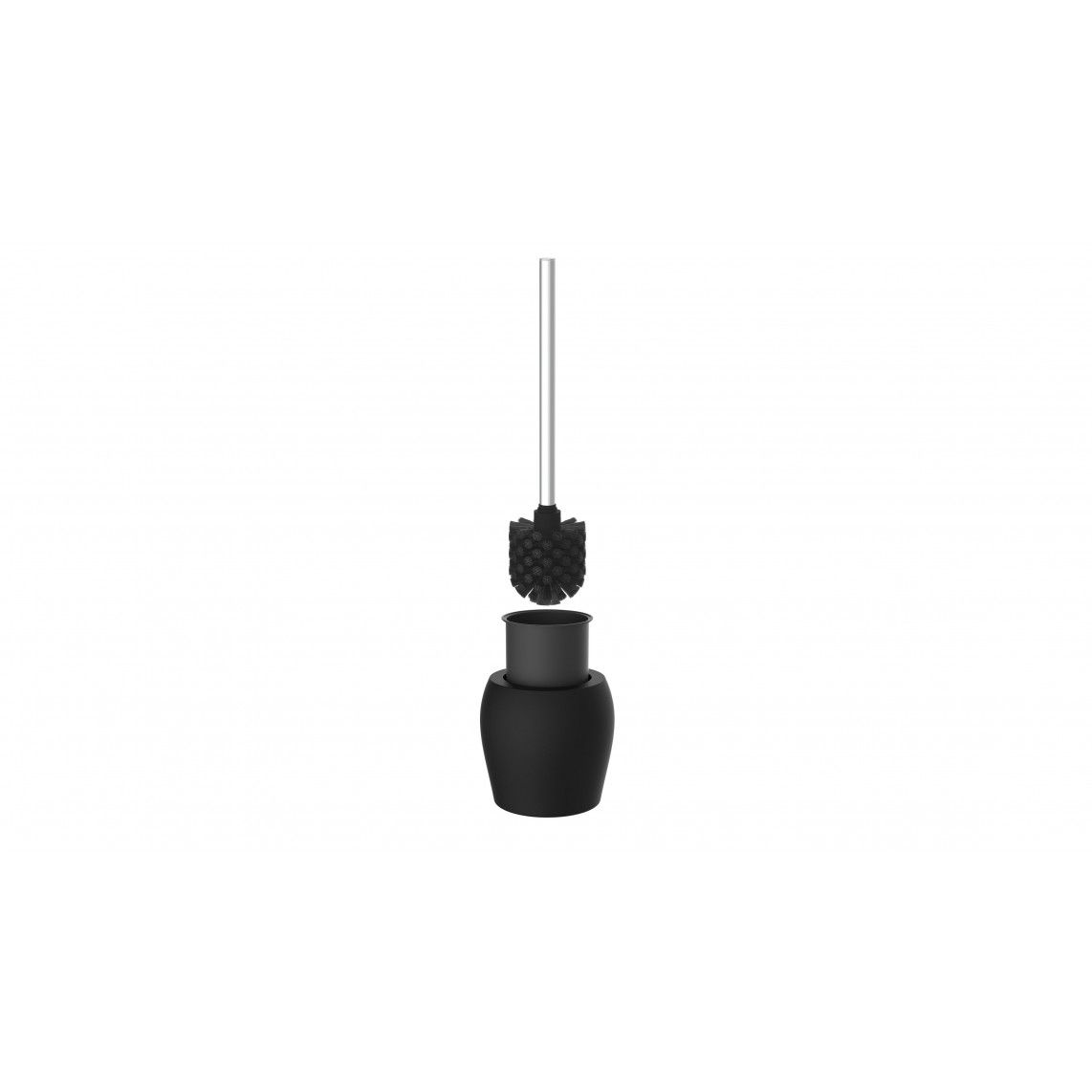 BA0102 Toilet brush holder, black matt vue 9