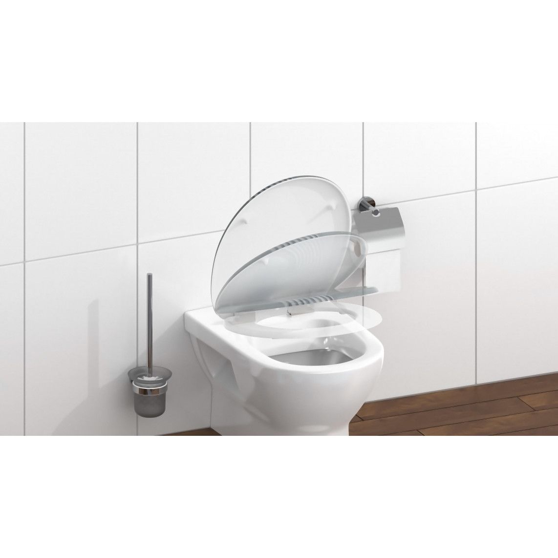 82152 abattant WC en Duroplast YINGundYANG, avec frein de chute vue 9