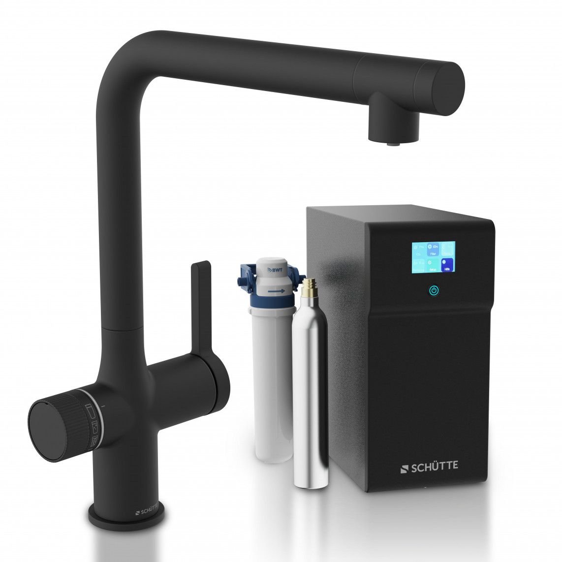 99960 AQUASTAR PREMIUM spoelwater mengkraan plus koel- en filtersysteem, mat zwart vue 10
