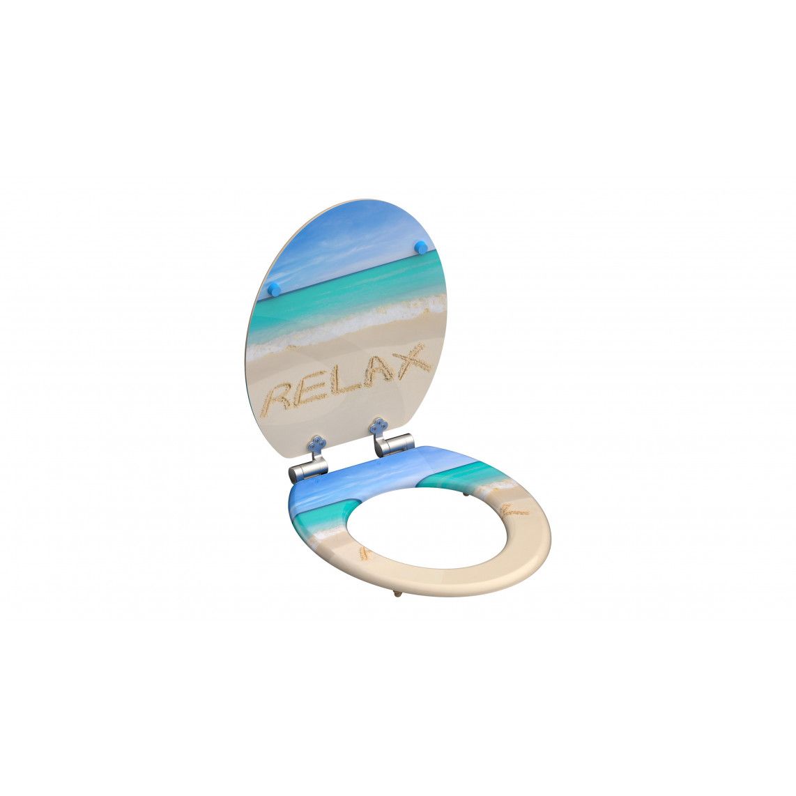 80131 abattant WC en MDF RELAX, avec frein de chute vue 4